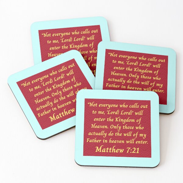 Item preview, Bible Verse Matthew 7:21 designed and sold by Prayingwarrior.
