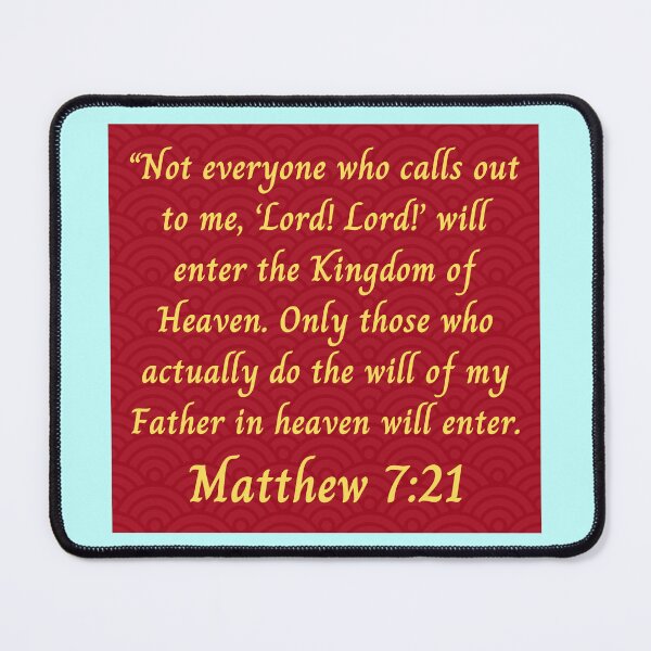 Item preview, Bible Verse Matthew 7:21 designed and sold by Prayingwarrior.