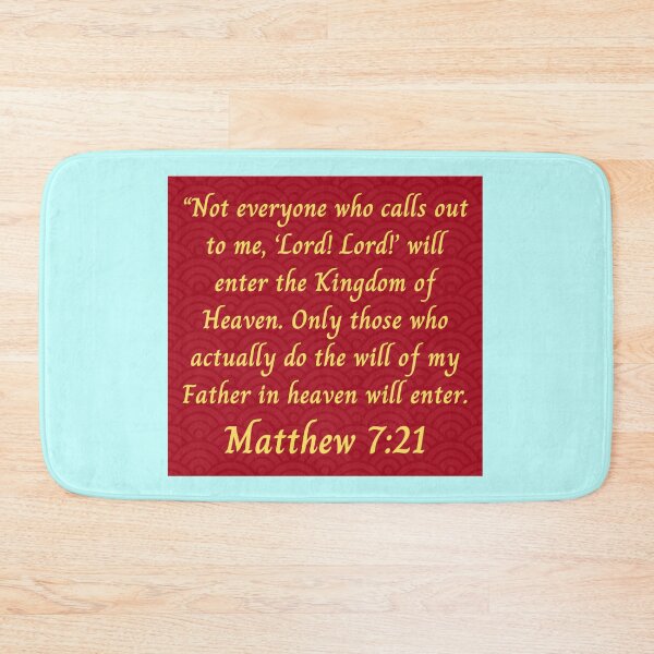 Item preview, Bible Verse Matthew 7:21 designed and sold by Prayingwarrior.