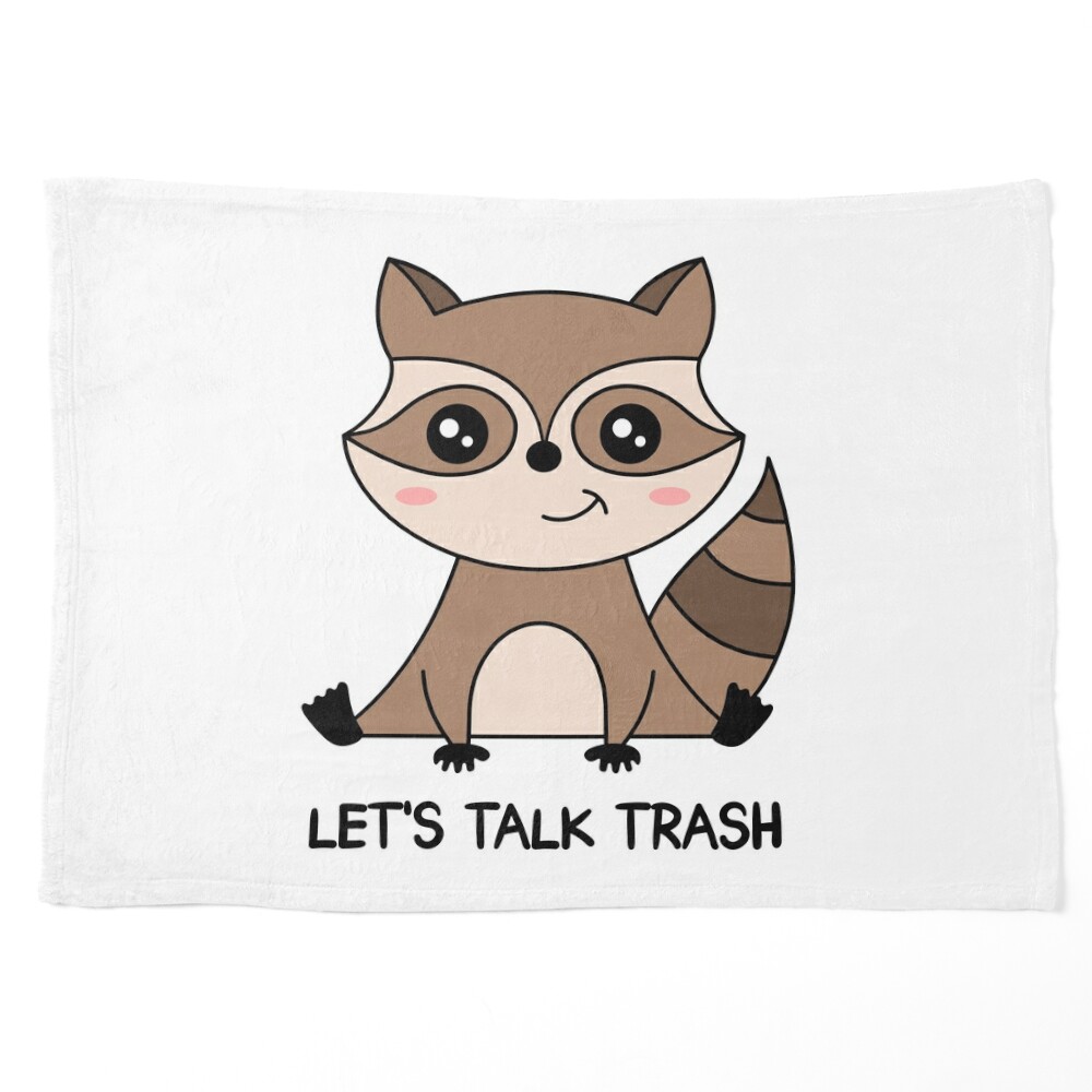 Trash Talker Raccoon Sticker for Sale by PeachesMommy