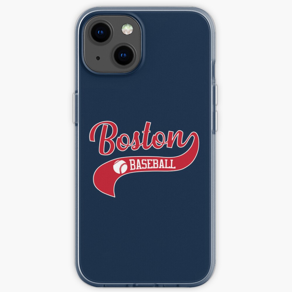 Discover Retro Boston Baseball Vintage Swoosh iPhone Case