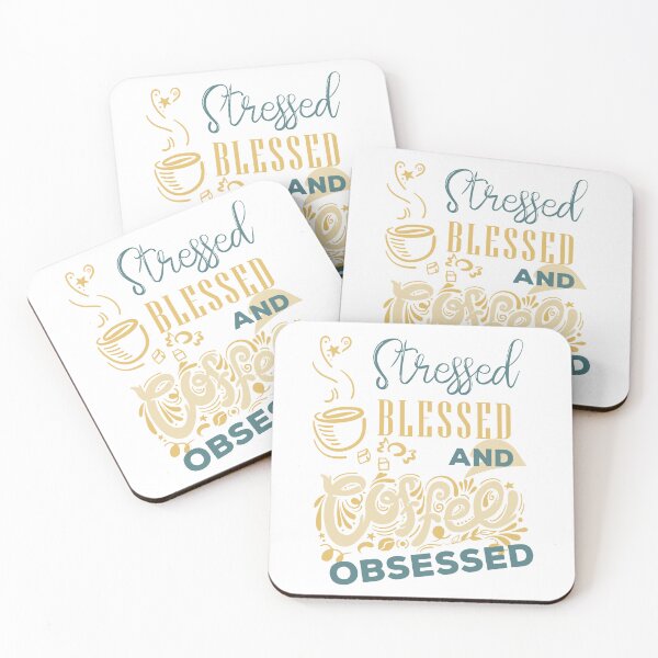 Item preview, Stressed Blessed And Coffee Obsessed designed and sold by lefdaouired.