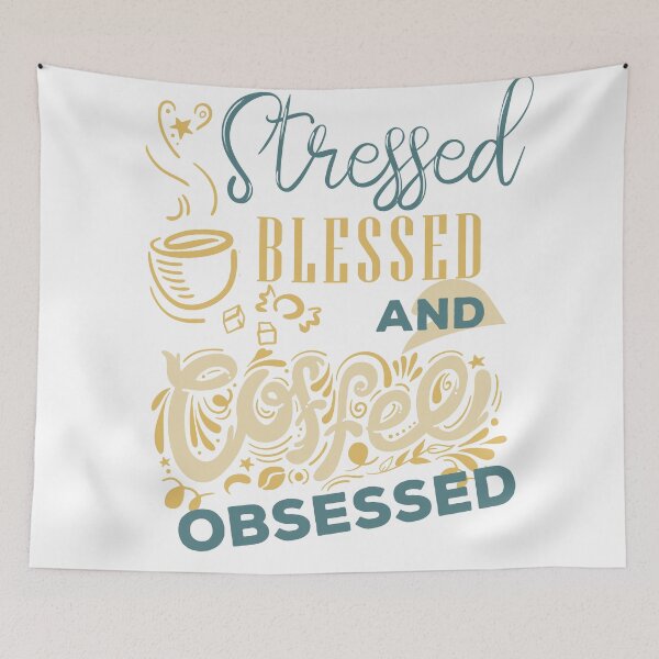 Item preview, Stressed Blessed And Coffee Obsessed designed and sold by lefdaouired.