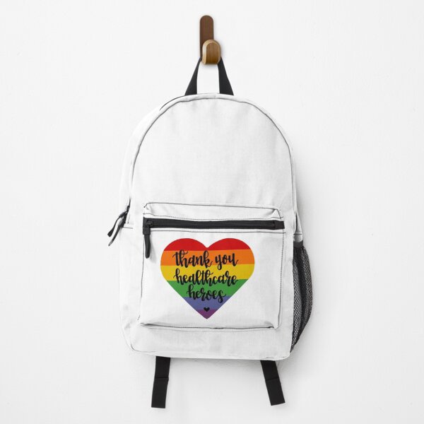 Item preview, Calligraphy Thank You Healthcare Heroes Rainbow Heart designed and sold by tbcalligraphy.