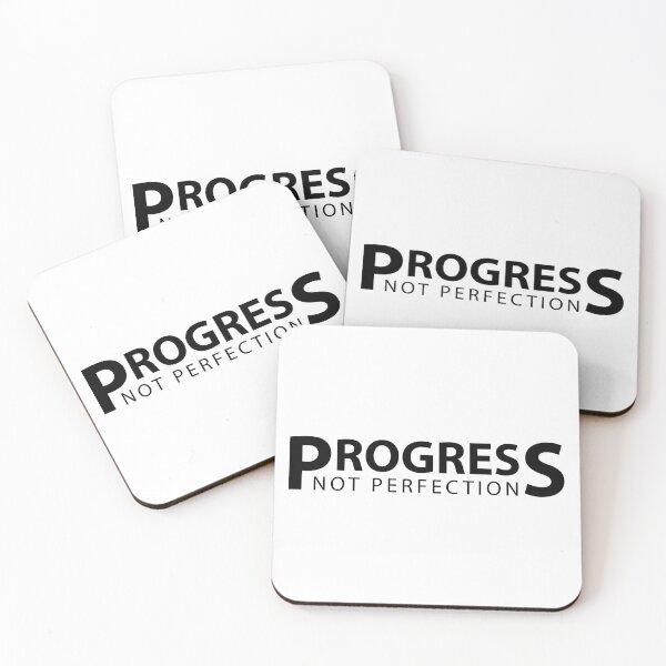 Item preview, Progress Not Perfection Quote designed and sold by FurryStickers.