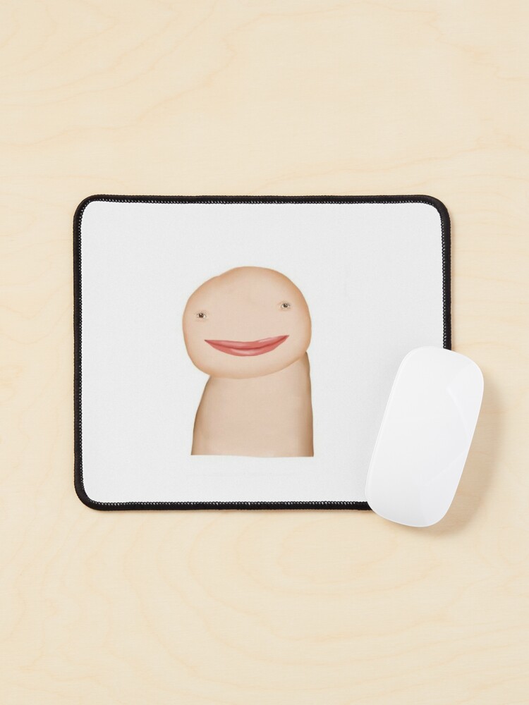 Scared Cartoon Face' Mouse Pad