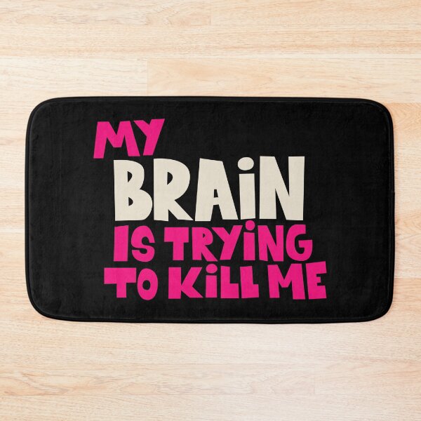 Item preview, My Brain is trying to kill me! Wacky crazy and funny t-shirt and sticker designs. designed and sold by Boogosh.