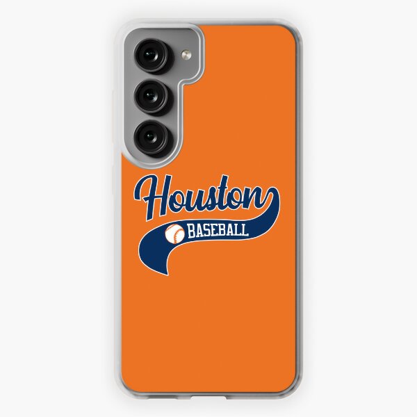 Keyscaper Houston Astros Circle Design Galaxy Clear Phone Case