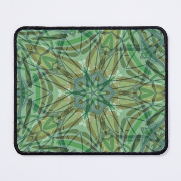 Item preview, Kaleidoscope- Geometric Echoes-Green designed and sold by mindmaster007.