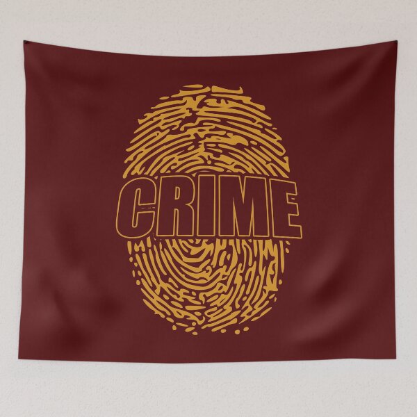 Aperçu de l'œuvre Big Fingerprint Crime / Orange + Rouge foncé créée et vendue par Piotr Miketta.