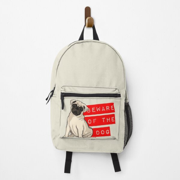 Item preview, Beware of the Dog / Funny Pug designed and sold by EddieBalevo.