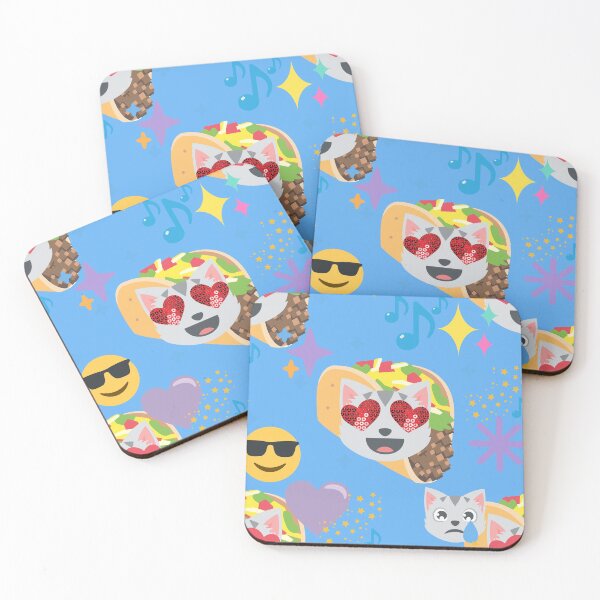 Item preview, taco cat emoji designed and sold by Gossip Rag.