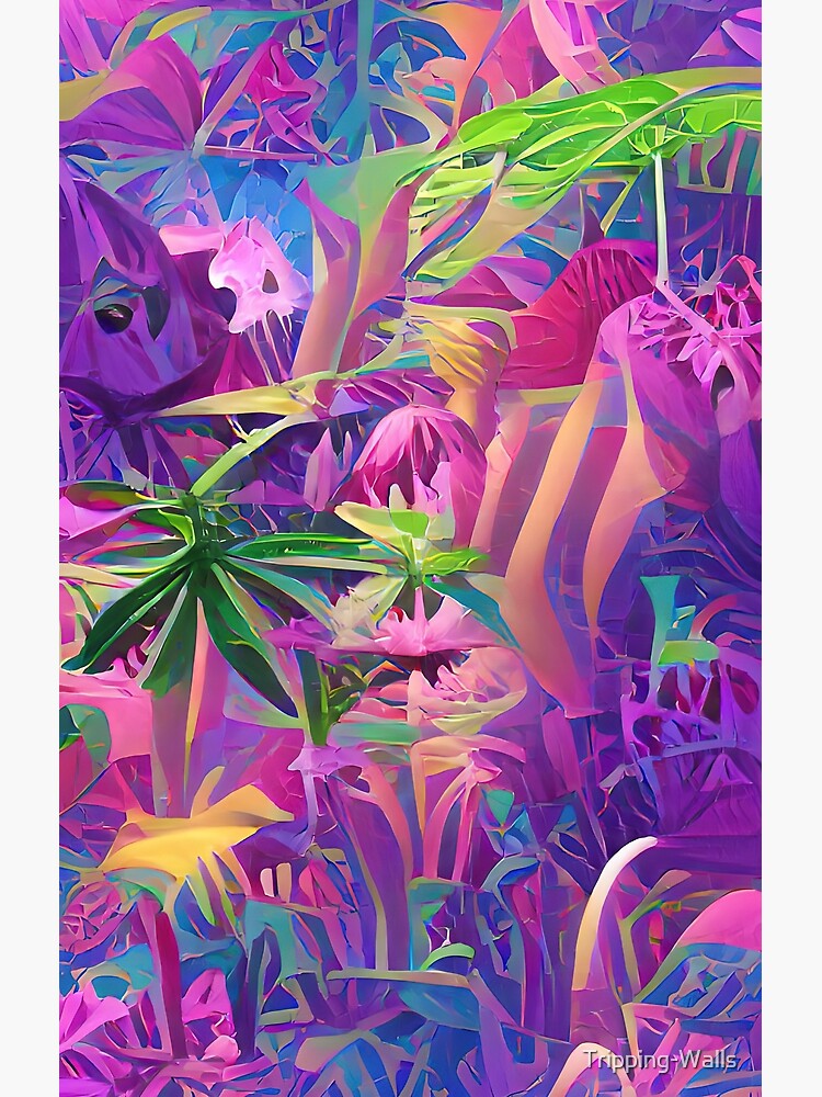 ""Trippy Jungle" • Unique Abstract Art • Perfect For Trippy/Psychedelic