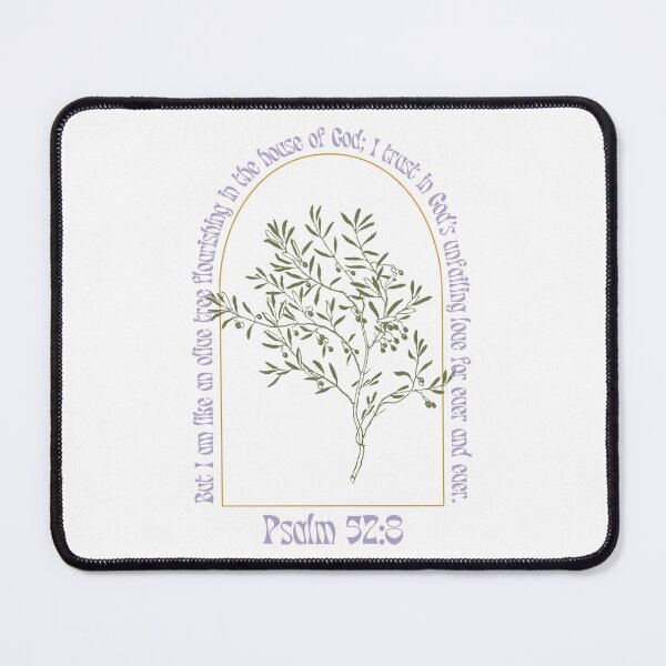 Item preview, Psalm 52:8 Bible verse Olive tree designed and sold by Emily Roberts.