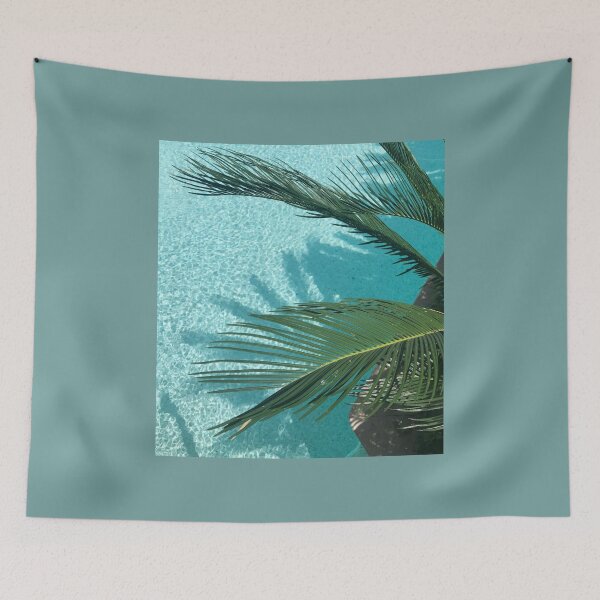 Item preview, Sunny Summer Pool Aesthetic Wallpaper designed and sold by Levated.