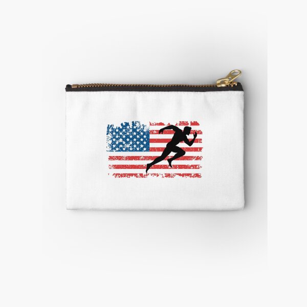 Item preview, Sprinting Sprinter American Flag July 4th Running designed and sold by EstelleStar.