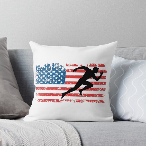 Item preview, Sprinting Sprinter American Flag July 4th Running designed and sold by EstelleStar.