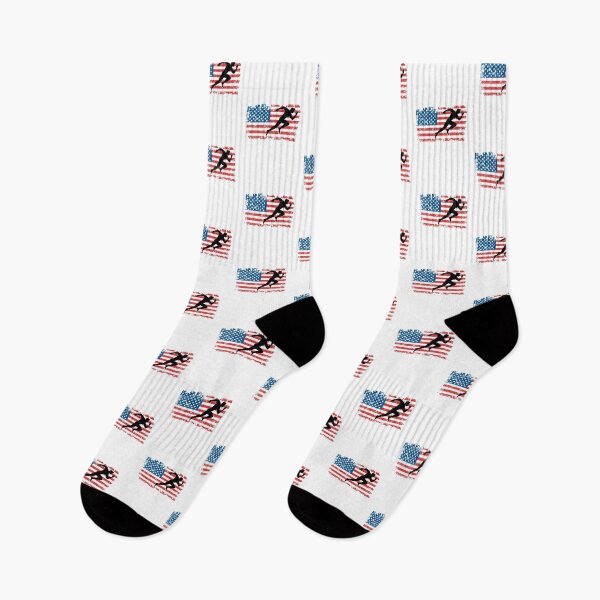Item preview, Sprinting Sprinter American Flag July 4th Running designed and sold by EstelleStar.