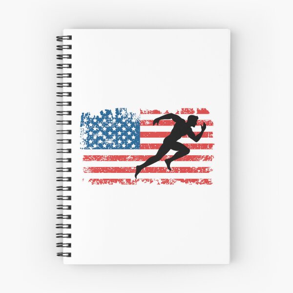 Item preview, Sprinting Sprinter American Flag July 4th Running designed and sold by EstelleStar.