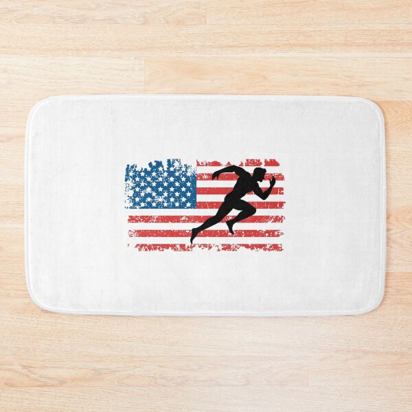 Item preview, Sprinting Sprinter American Flag July 4th Running designed and sold by EstelleStar.