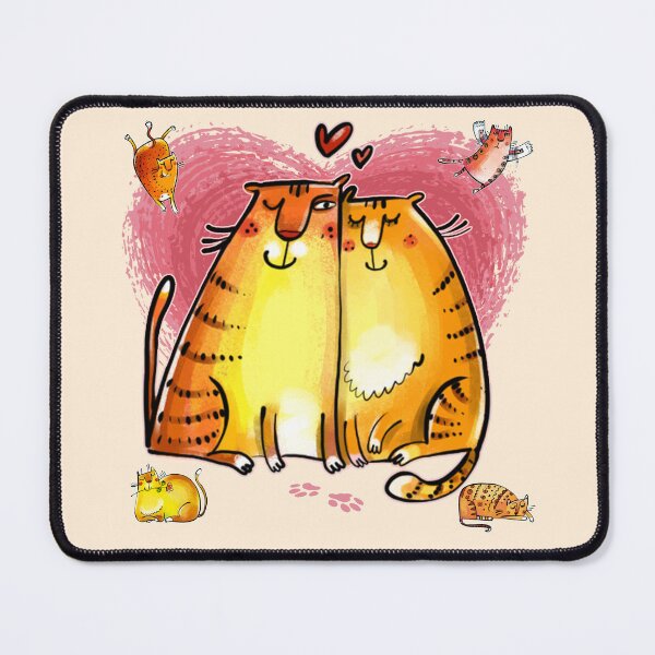 Artikelvorschau, Lustige Katzen verliebt entworfen und verkauft von GSArtSpace.