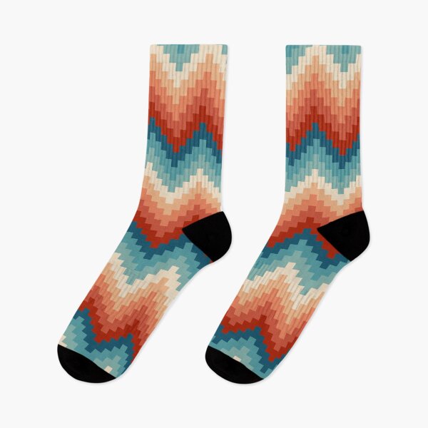 Item preview, Retro style zigzag pattern designed and sold by BattaAnastasia.