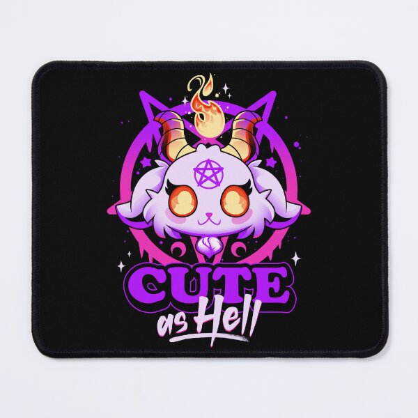 Item preview, Cute as Hell - Pink Evil Demon Goat designed and sold by Snouleaf.
