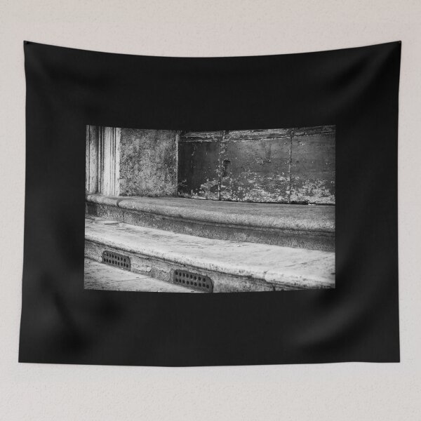 Item preview, Black & White photo of a old stairs in Rome, Italy | Street & Travel Photography designed and sold by Diana van Neck.