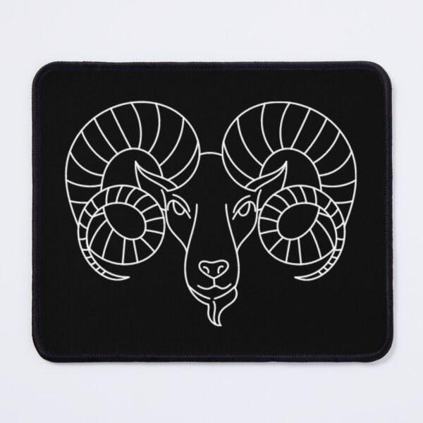 Item preview, White aries ram designed and sold by Wavytarot.
