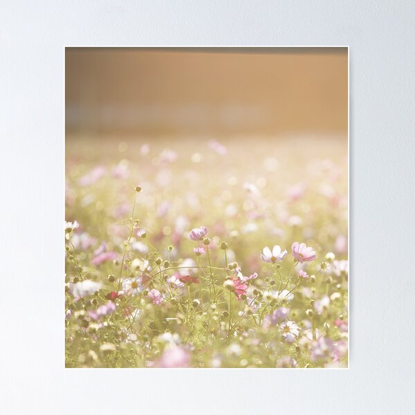 Item preview, Sunny Summer Pink Flower Aesthetic Wallpaper designed and sold by Levated.