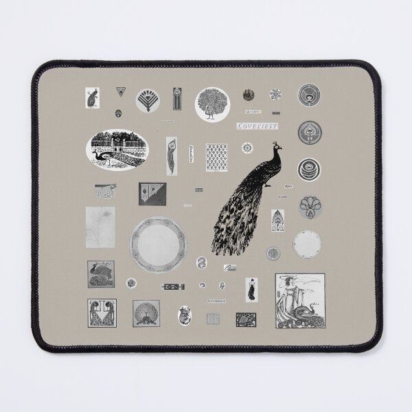 Item preview, Edwardian Peacock Monochrome Aesthetic Sheet designed and sold by LochNestFarm.