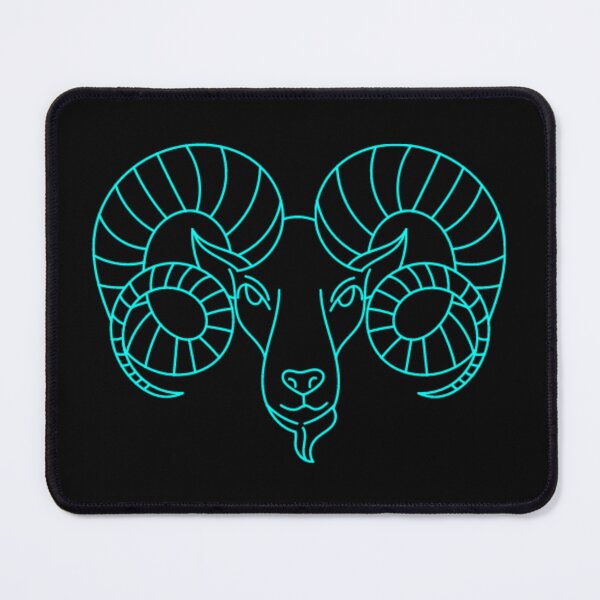 Item preview, Light blue aries ram designed and sold by Wavytarot.