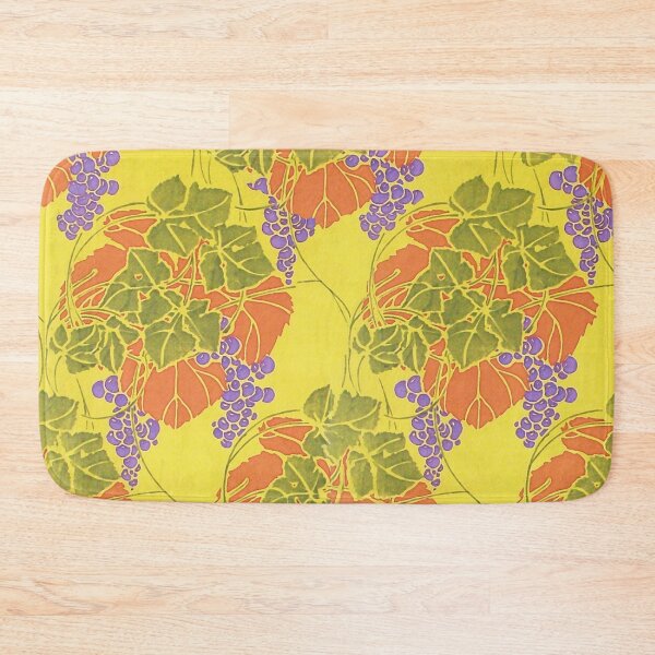 Item preview, HANGING GRAPES,GRAPE VINES, ORANGE YELLOW GREEN PURPLE  FLORAL PATTERN designed and sold by BulganLumini.