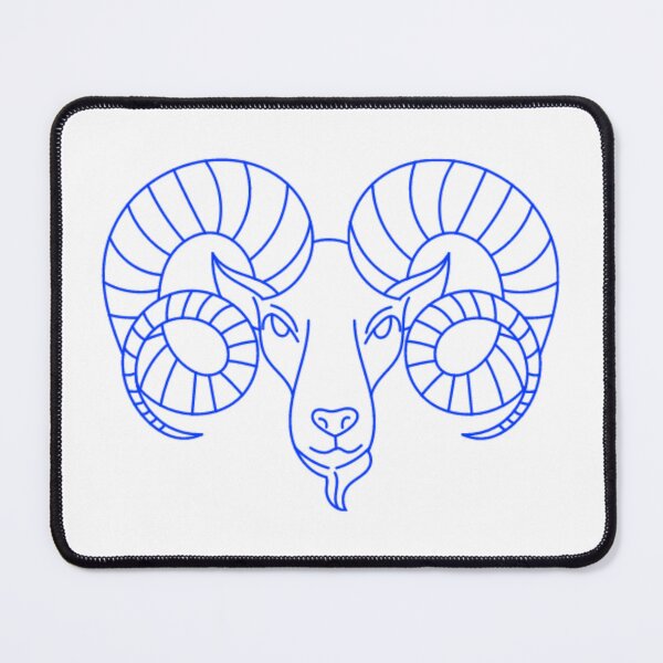 Item preview, Dark blue aries ram designed and sold by Wavytarot.