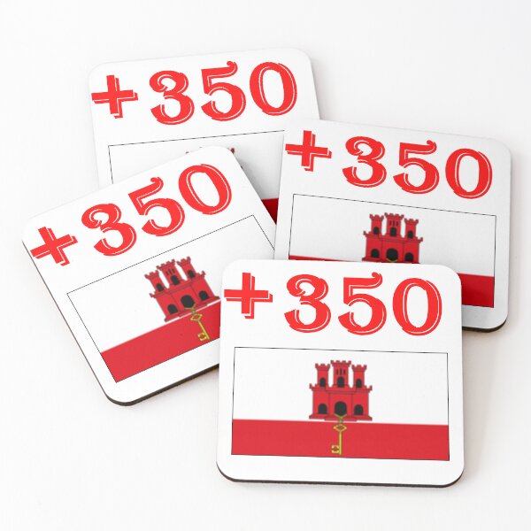 Item preview, Gibraltar International Telephone Code Flag designed and sold by MonArtisteSam.