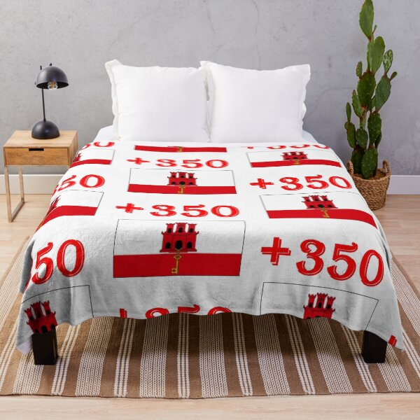 Item preview, Gibraltar International Telephone Code Flag designed and sold by MonArtisteSam.