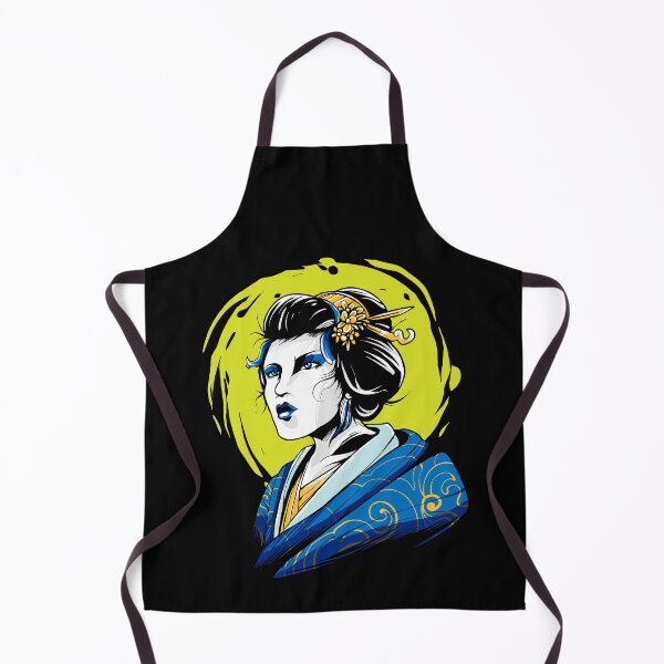 Item preview, Geisha Japanese Princess Blue Kimono designed and sold by BakaOutfit.