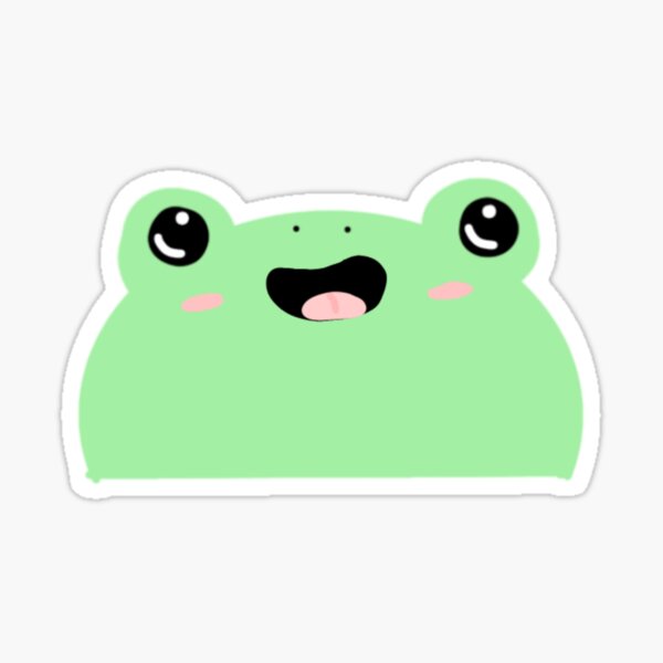 Annoyed blob the frog  Sticker for Sale by KatiesCutsies