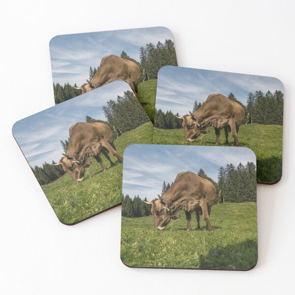 Item preview, Oberstdorf Kuh on the Hochleite - Allgäu Alps 17 designed and sold by xP42.