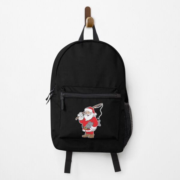 Artikelvorschau, Funny Christmas Xmas Santa Fishing Holiday Gift Idea entworfen und verkauft von haselshirt.