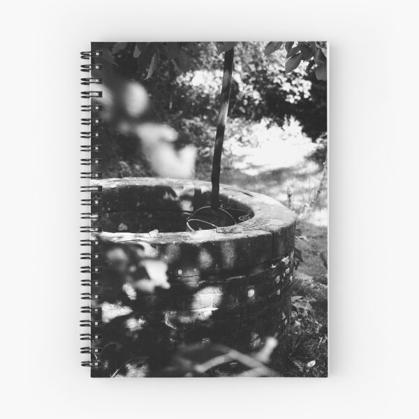 Item preview, Black and white photo of an old well at an authentic Dutch farm in the Netherlands  designed and sold by Diana van Neck.
