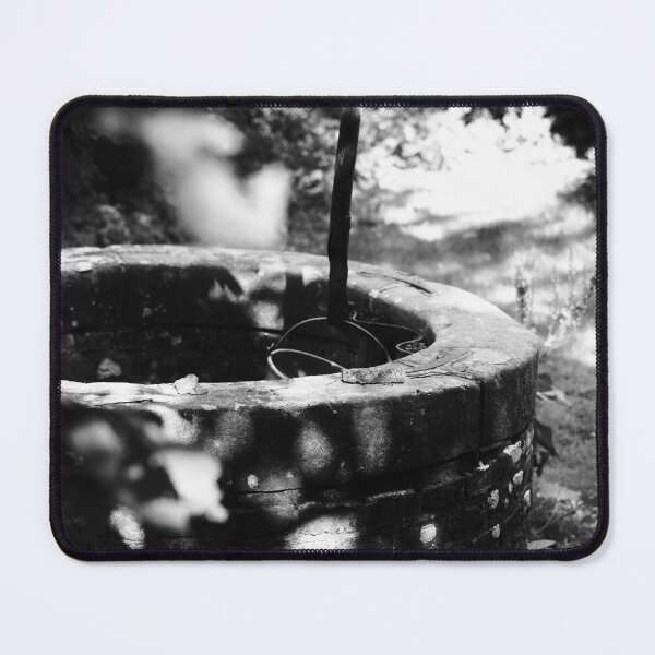 Item preview, Black and white photo of an old well at an authentic Dutch farm in the Netherlands  designed and sold by Diana van Neck.