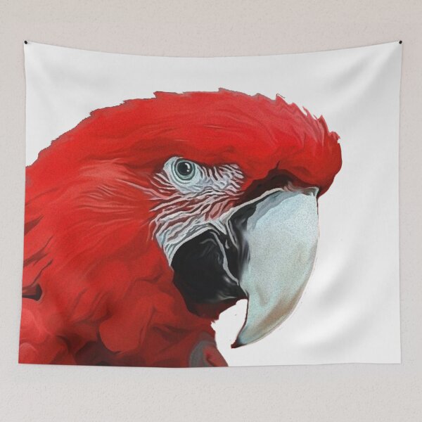 Item preview, Red macaw Parrot designed and sold by Manar-hamad.
