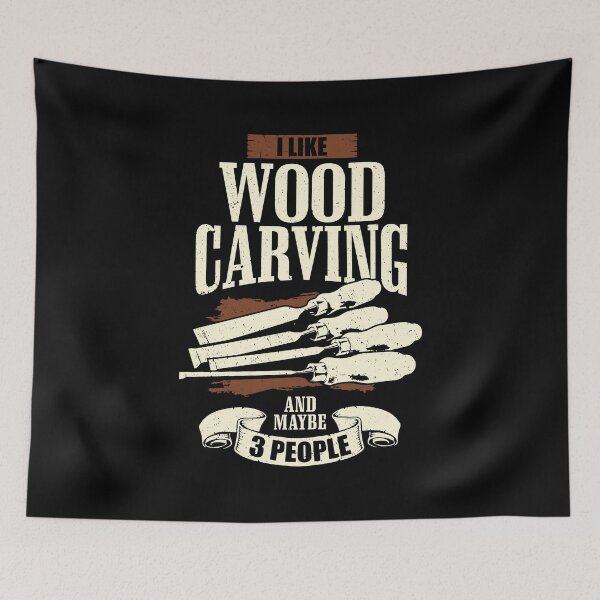 Item preview, I Like Wood Carving And Maybe 3 People designed and sold by Marcid95.
