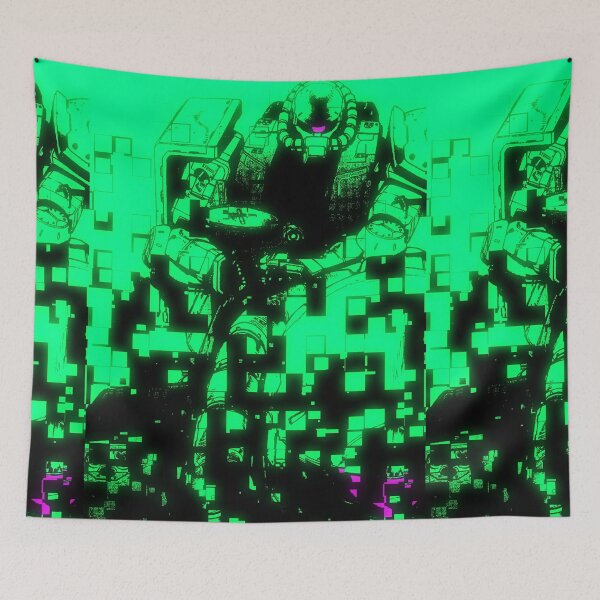 Item preview, ZAKU_GLITCH GREEN designed and sold by StudioICHI.