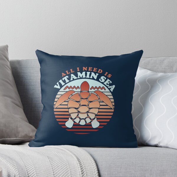 Item preview, All I Need Is Vitamin Sea | Funny Summer Pun Quote designed and sold by TMBTM.