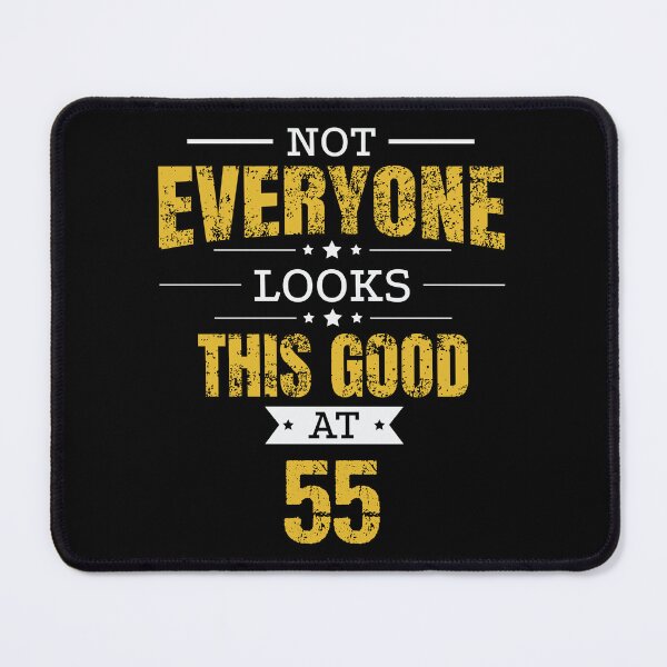 Item preview, 55th Birthday Gift Retro Fifty Five 55 Years Looks This Good Yellow designed and sold by haselshirt.