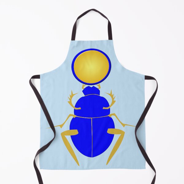 Item preview, Ancient Egyptian Lapis and Gold Scarab with Aten designed and sold by naturegallery.