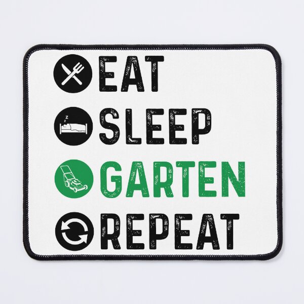 Item preview, EAT SLEEP GARDEN REPEAT | Garden statement garden outfit lawn green designed and sold by Gordenwear.