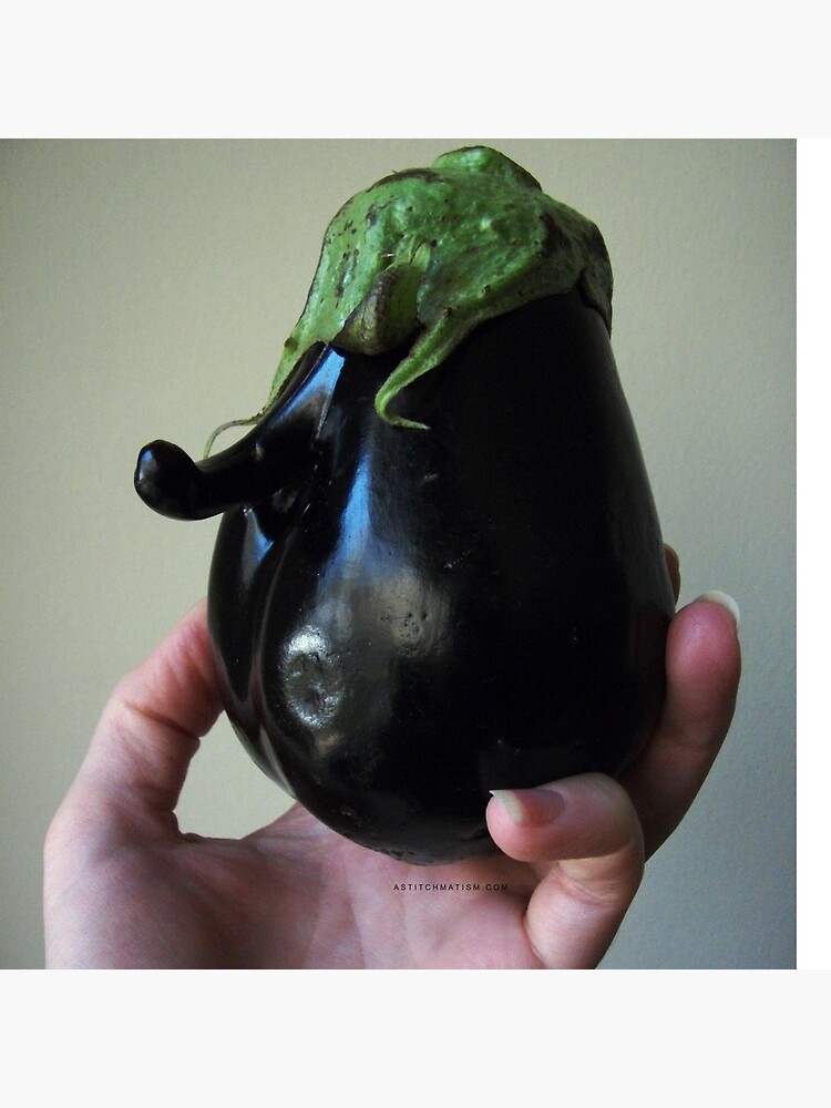 Of Veggie Weenies - Eggplant by astitchmatism